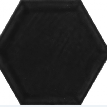 Porcelánico Hexagonal Matt Black Mate 19.8x22.8 9