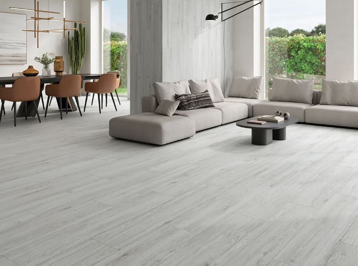 Porcelánico Rectificado Quebec Gris 23X120