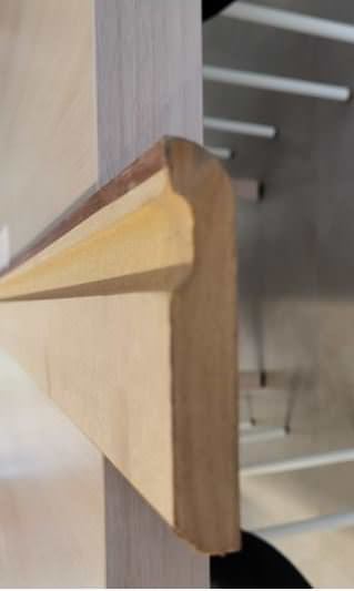 Caja Rodapie MDF MEL. Sapelly 2.43x90x16 ( 19.44 Mts lineales - 8 Uds )