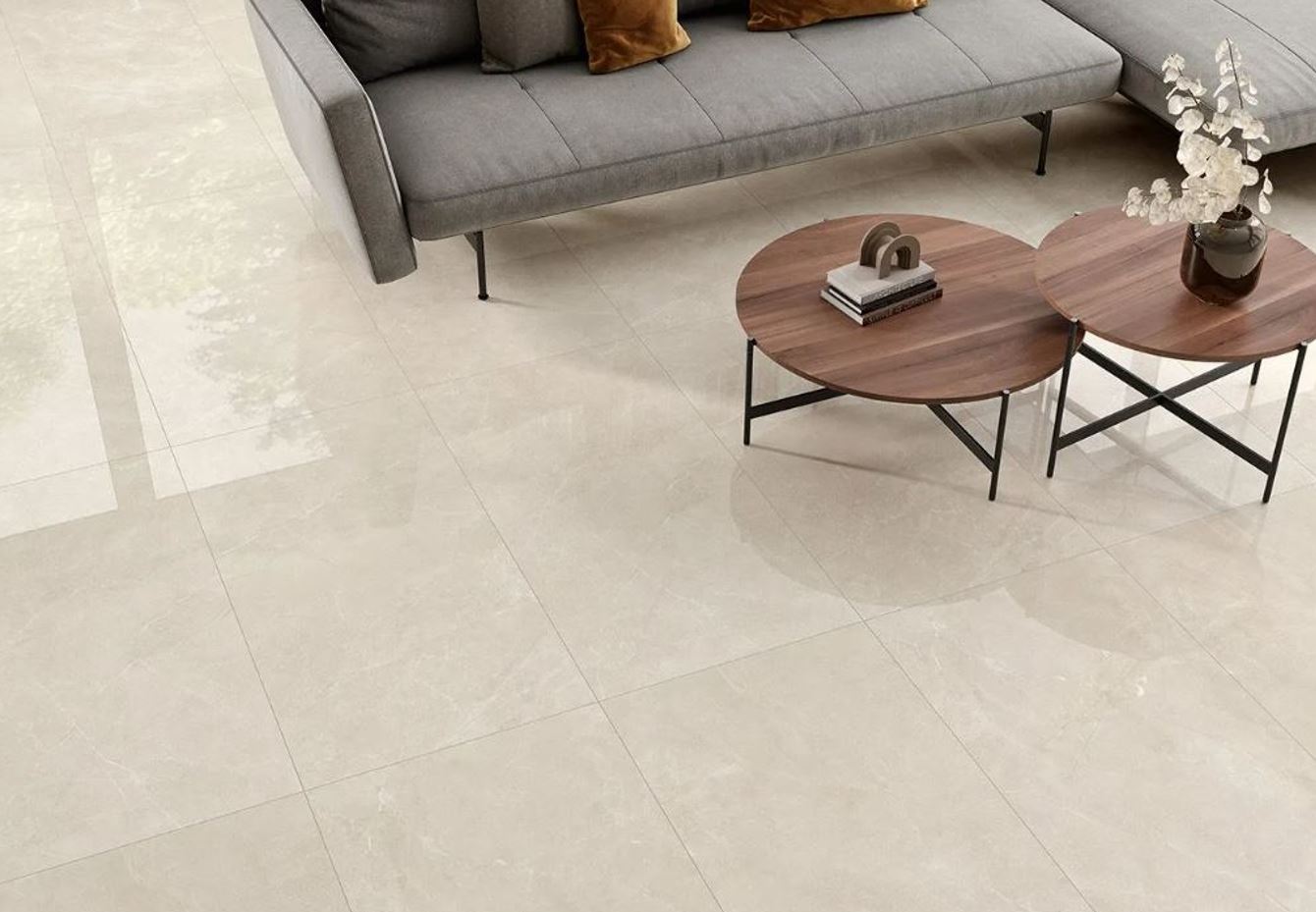 Porcelánico Rectificado Amalfi Beige Pulido 60x120