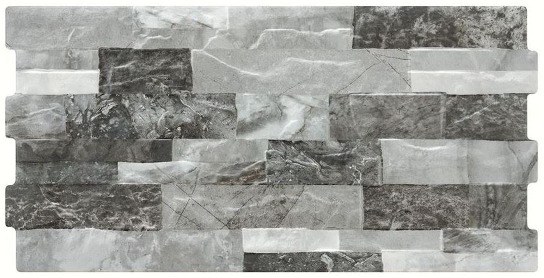 Gres Revestimiento Bera Gris Mate 25x50
