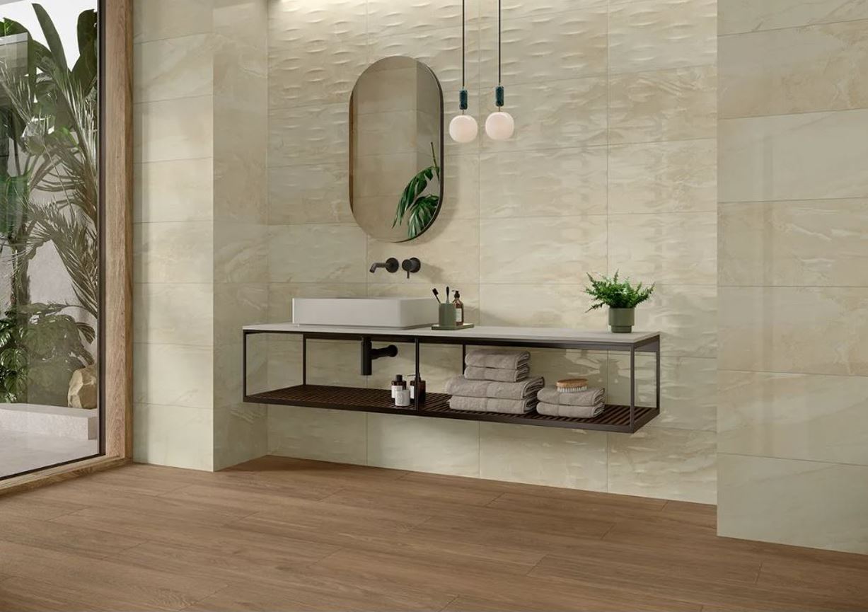 Gres Revestimiento Isella Beige Brillo 30x60