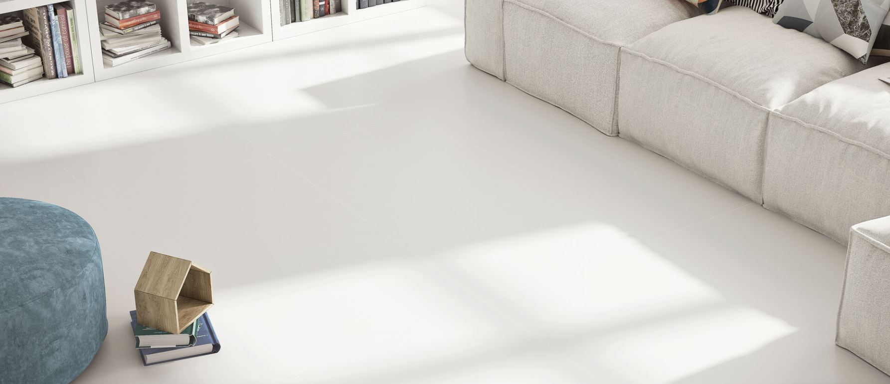 Porcelánico Rectificado Ice White Mate 60x120