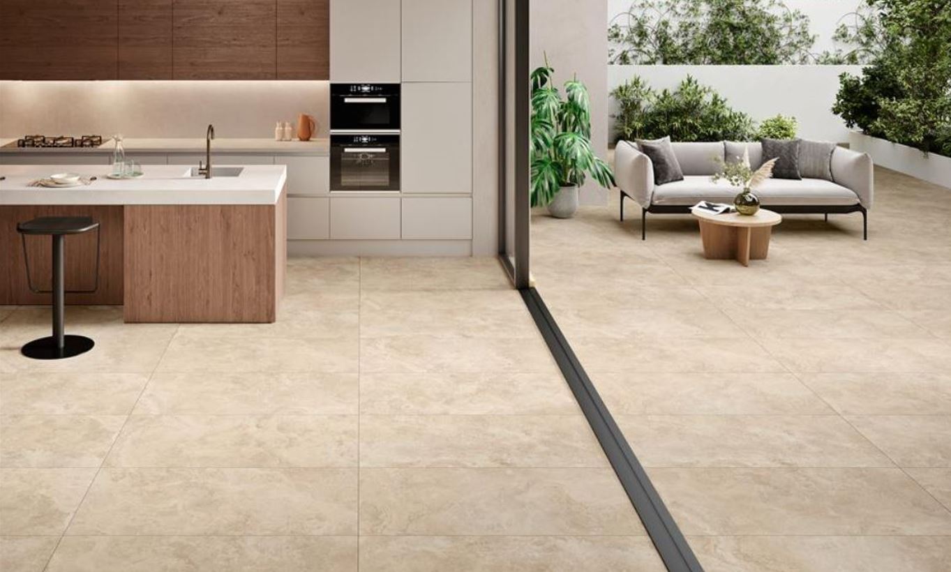 Porcelánico Rectificado Kingston Beige Mate 100x100
