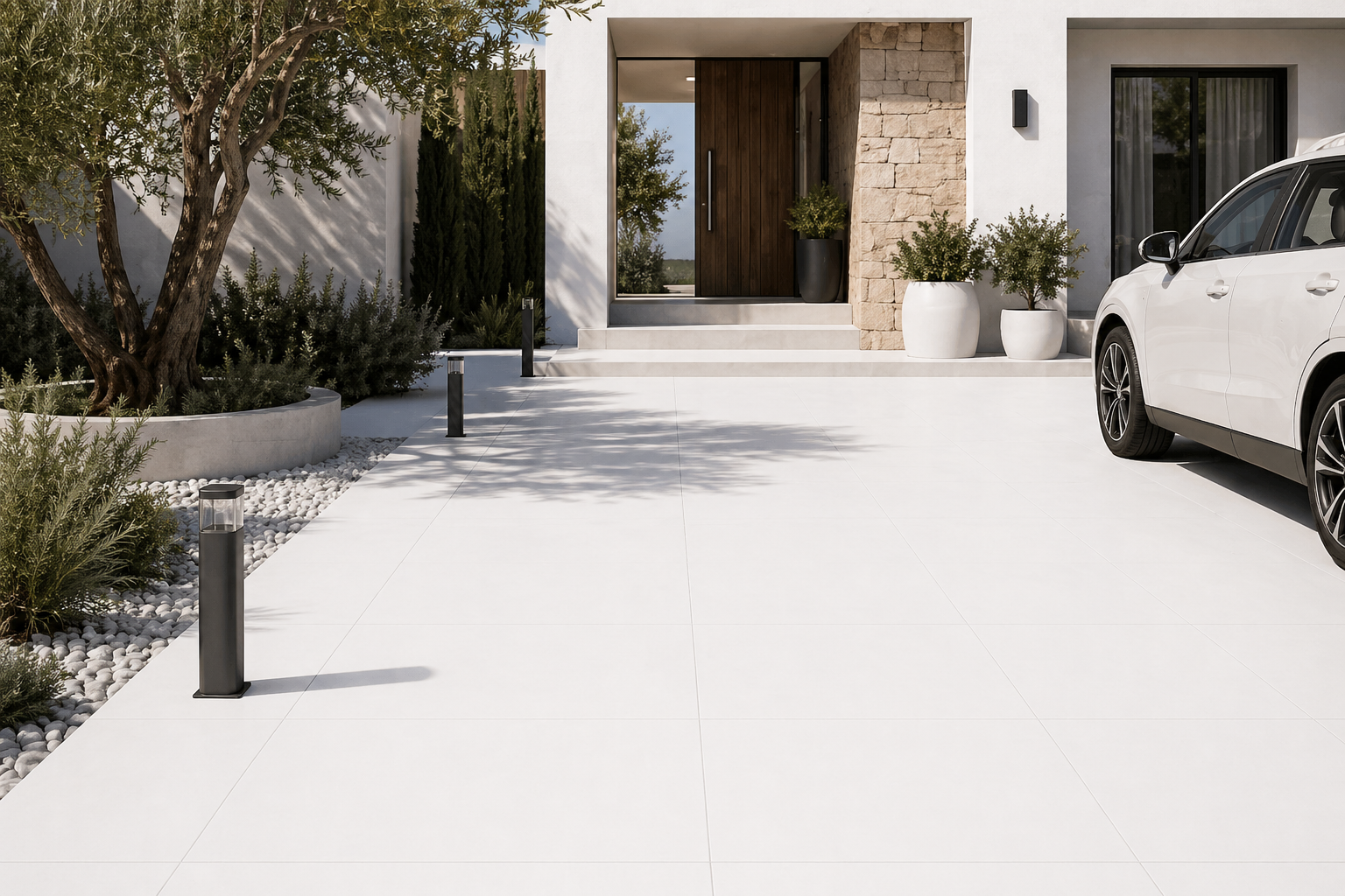 Porcelanico Rectificado Antideslizante Etna Blanco 60x60x20mm