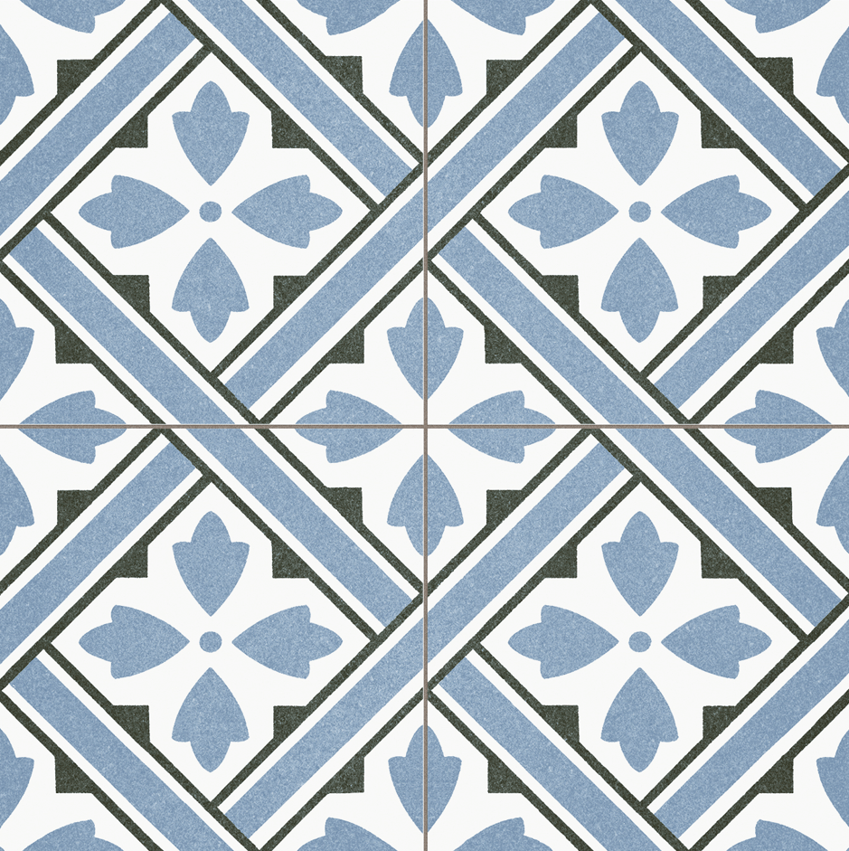 Porcelánico Howard Blue Mate 45x45