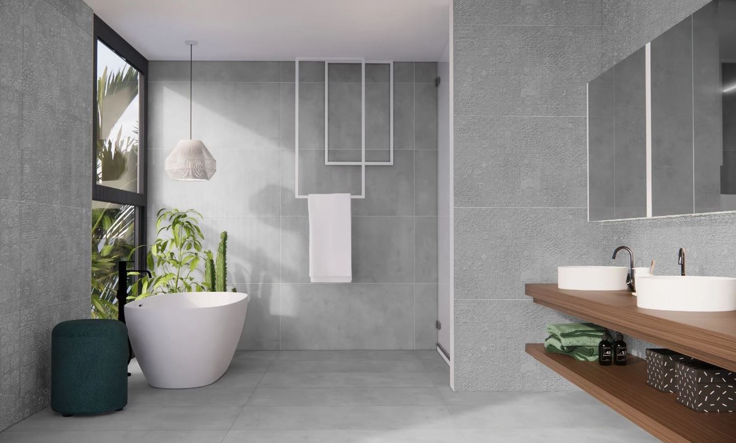Porcelánico Bercy Grigio Mate Rectificado 60x60 - Azulejos Online