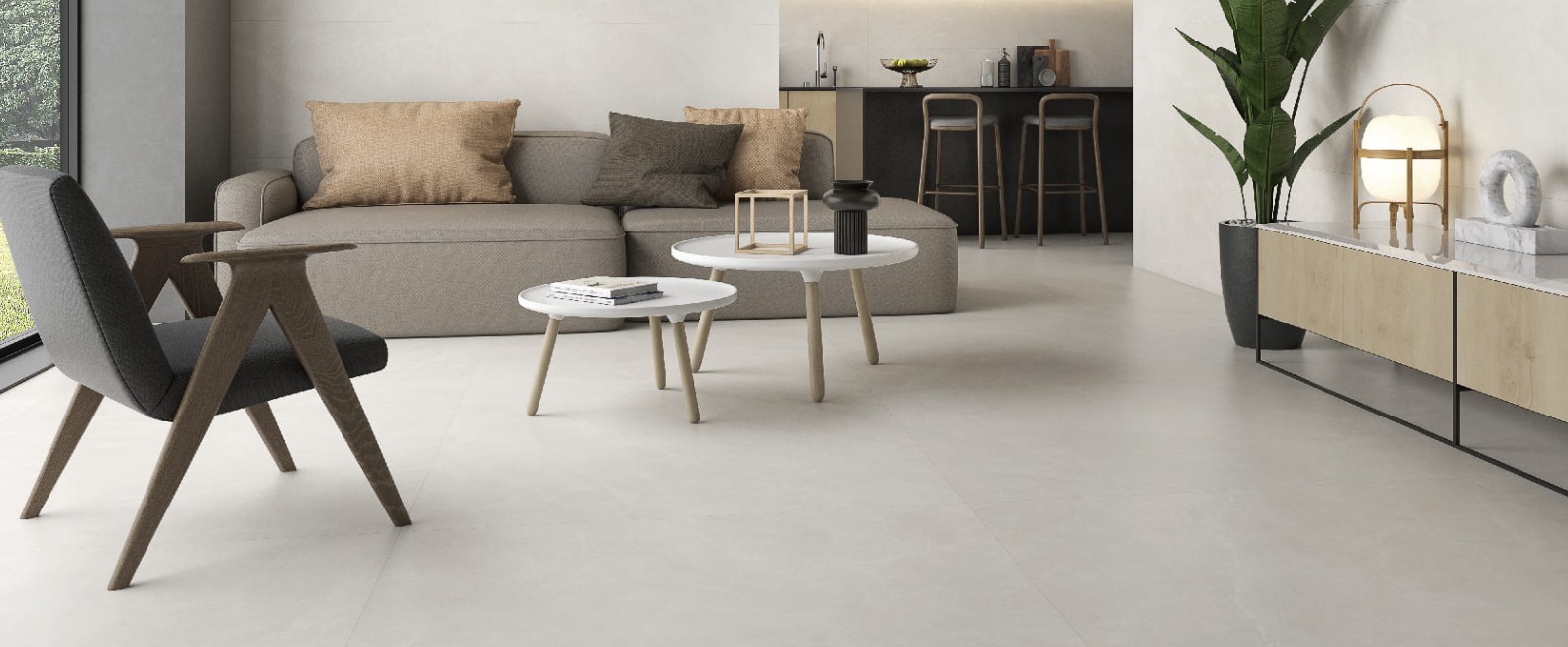 Porcelánico Rectificado Sun White Pulido 60x60
