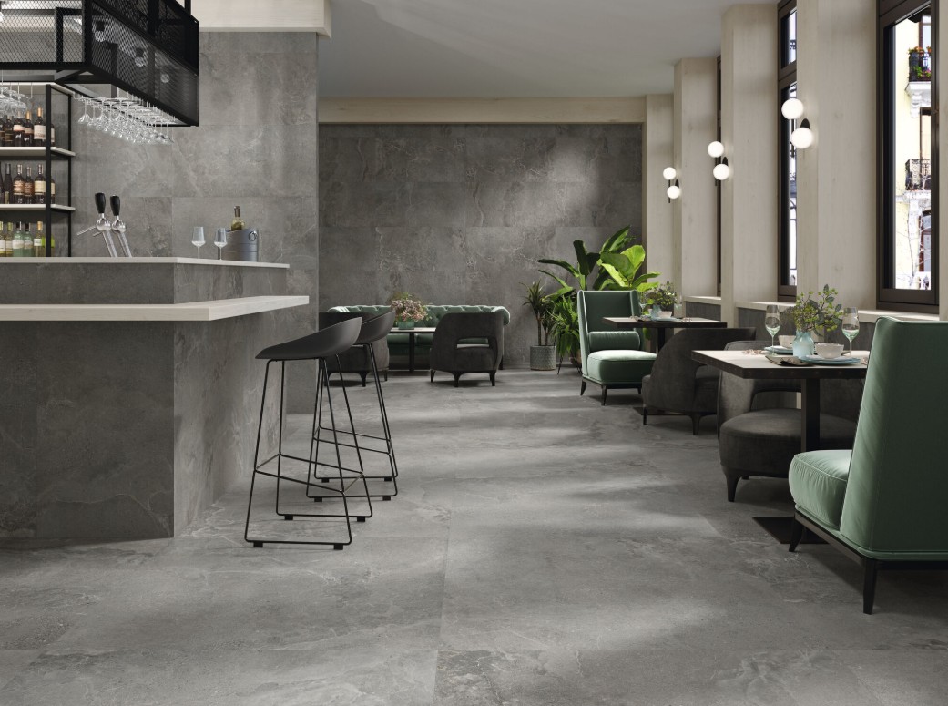 Porcelánico Rectificado Dome Antracite Mate Comercial 80x80
