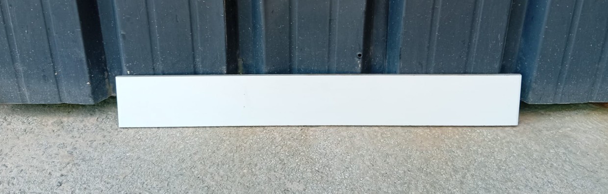 Rodapie Recto Blanco Mate 8x60