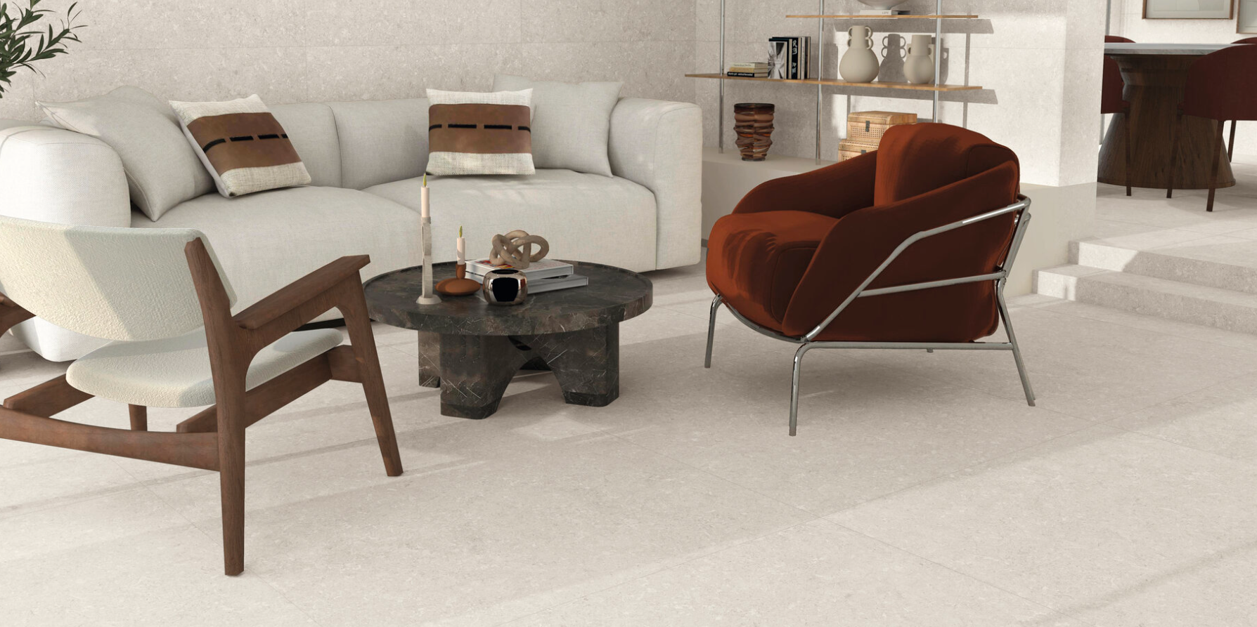 Porcelánico Rectificado Atempo Ivory Antideslizante Comercial 120x120