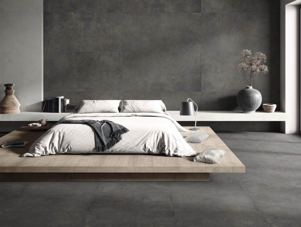 Porcelánico Rectificado Village Soft Noir Mate Comercial 80x80